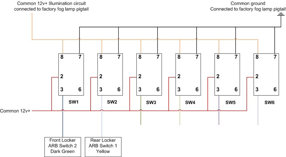 daystar rocker switch wiring diagram