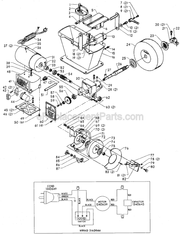 dayton model 9k457 wiring diagram