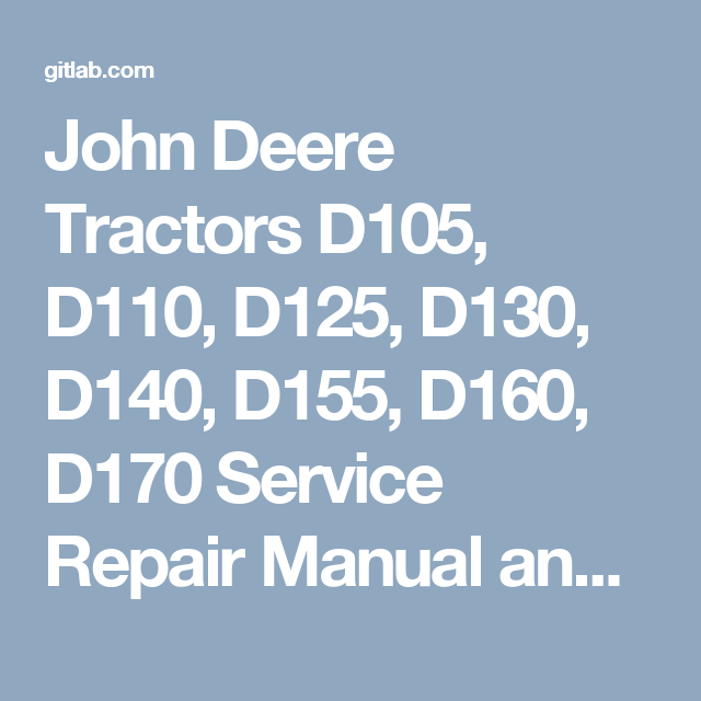 Deere D105 Wiring Diagram