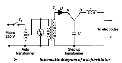 defibrillator circuit diagram