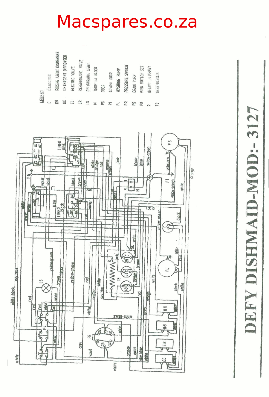 defy autodry wiring diagram
