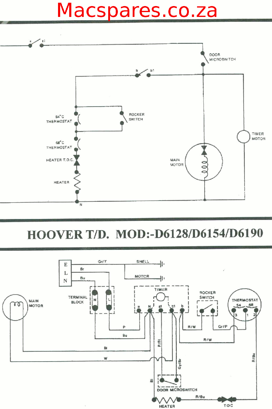 defy autodry wiring diagram