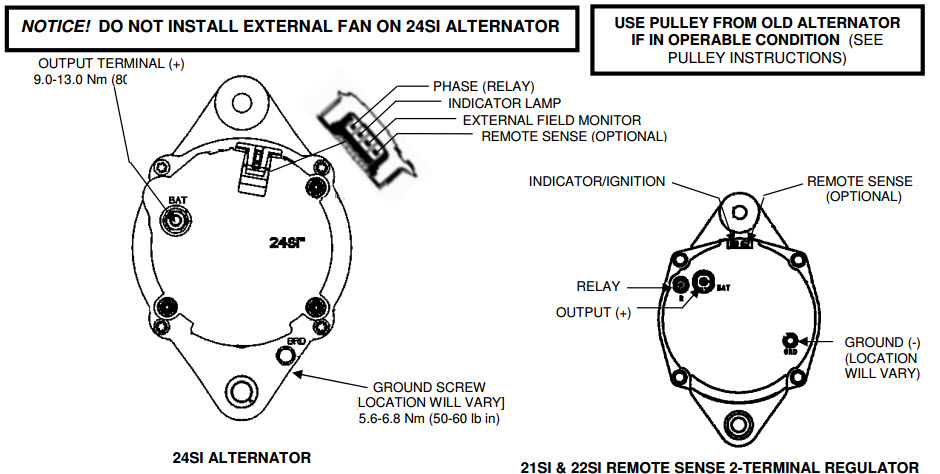 3 wire delco remy 22si alternator wiring diagram  68