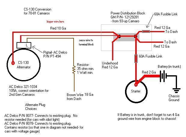 delco remy cs130 alternator wiring diagram
