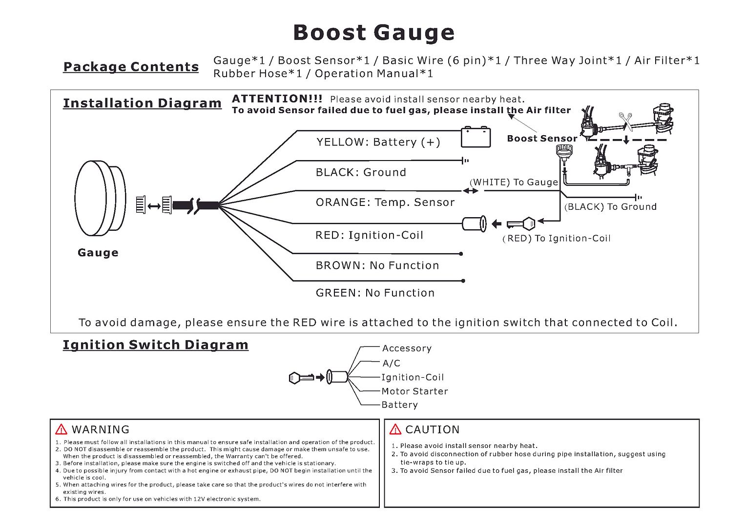 depo boost gauge wiring diagram