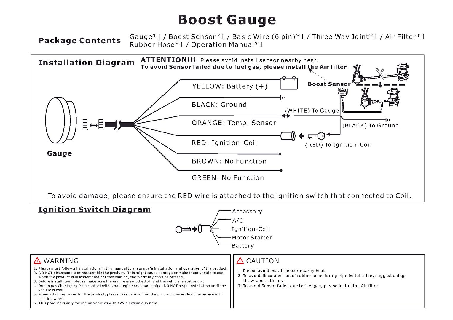 depo boost gauge wiring diagram