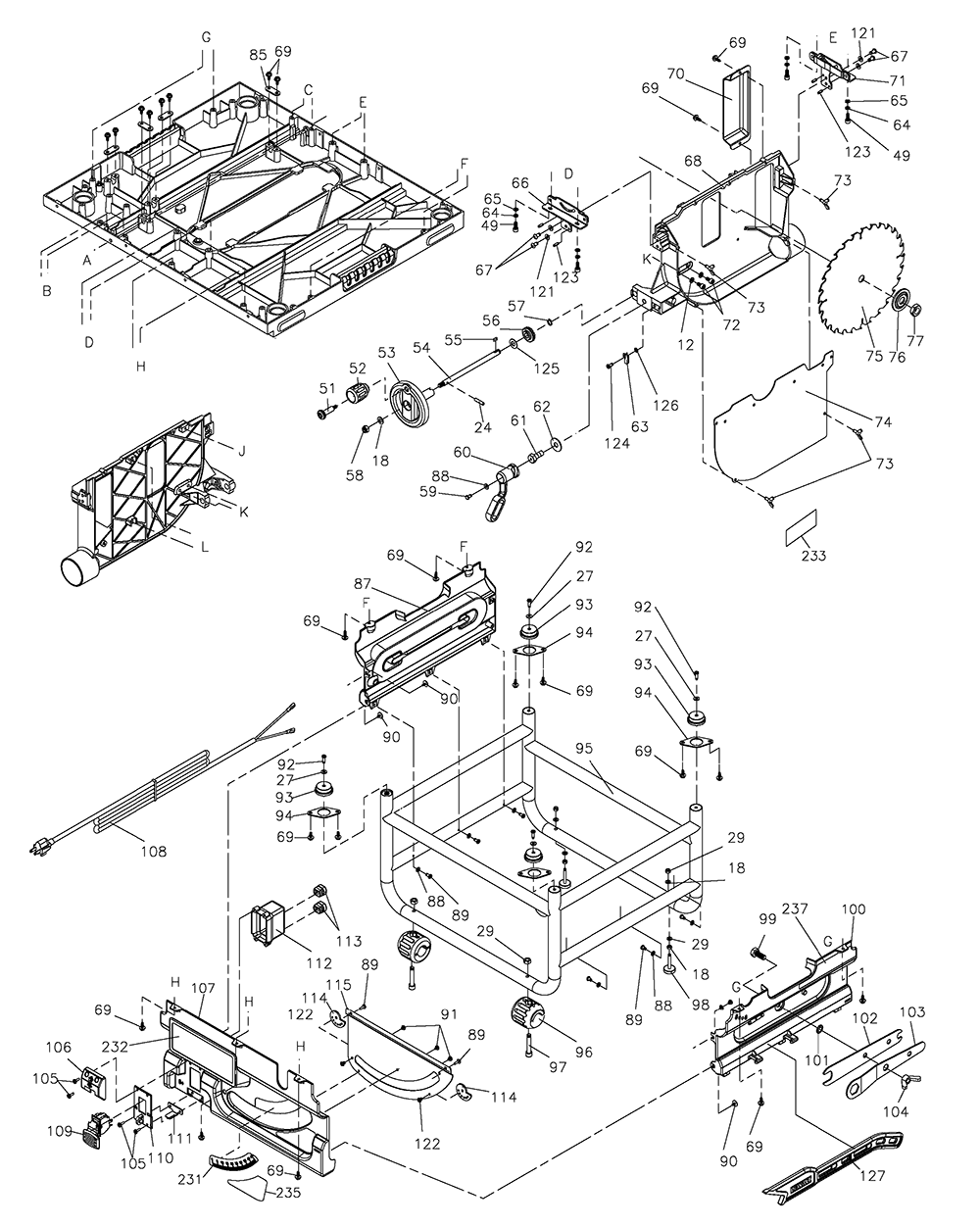dewalt d51822 parts diagram