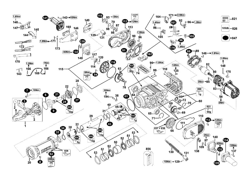 dewalt dw124 wiring diagram