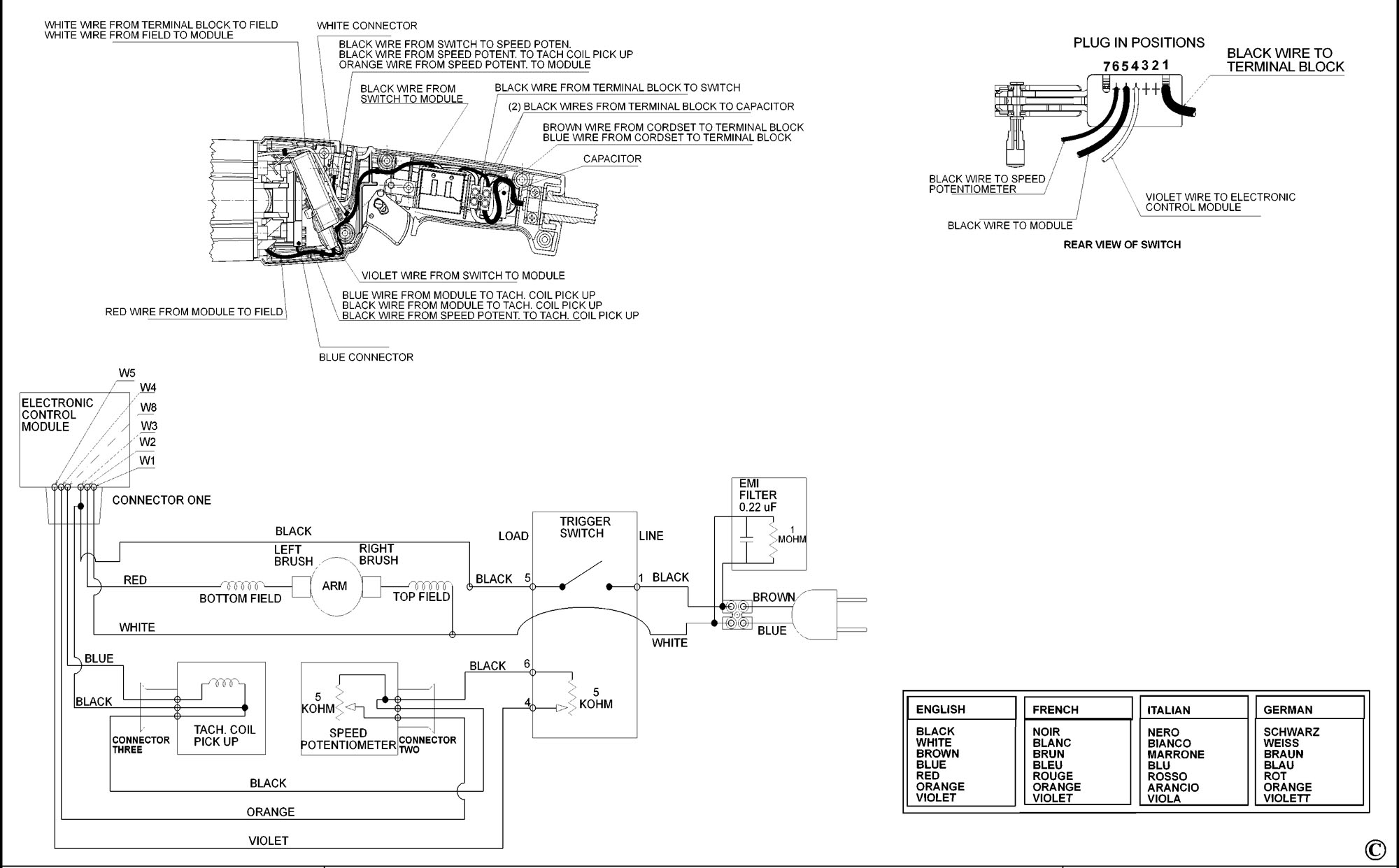 dewalt dw705 wiring diagram