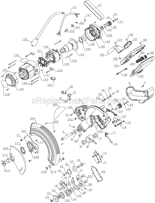 dewalt dw708 parts diagram