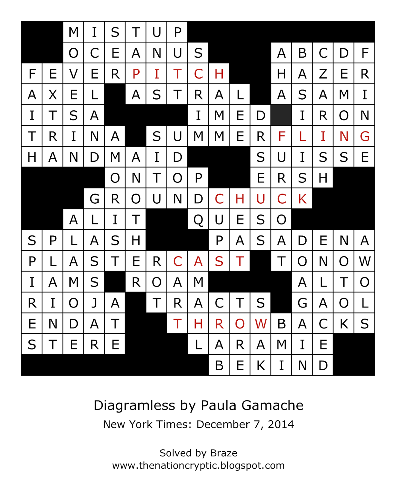 diagramless crossword puzzles