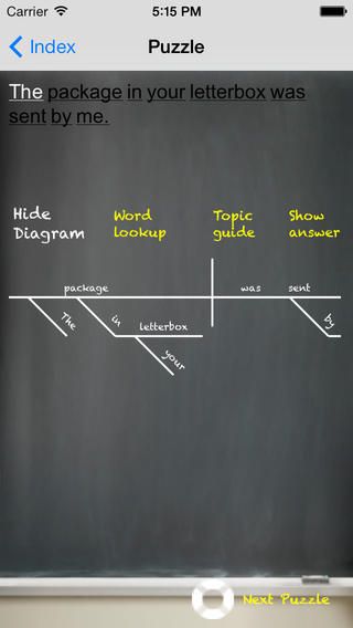 diagramming sentences app