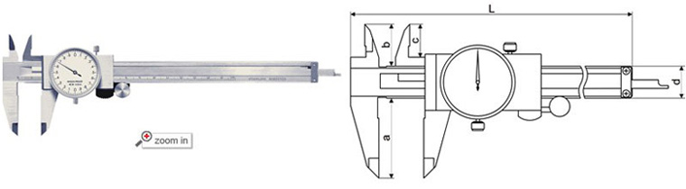 dial caliper diagram