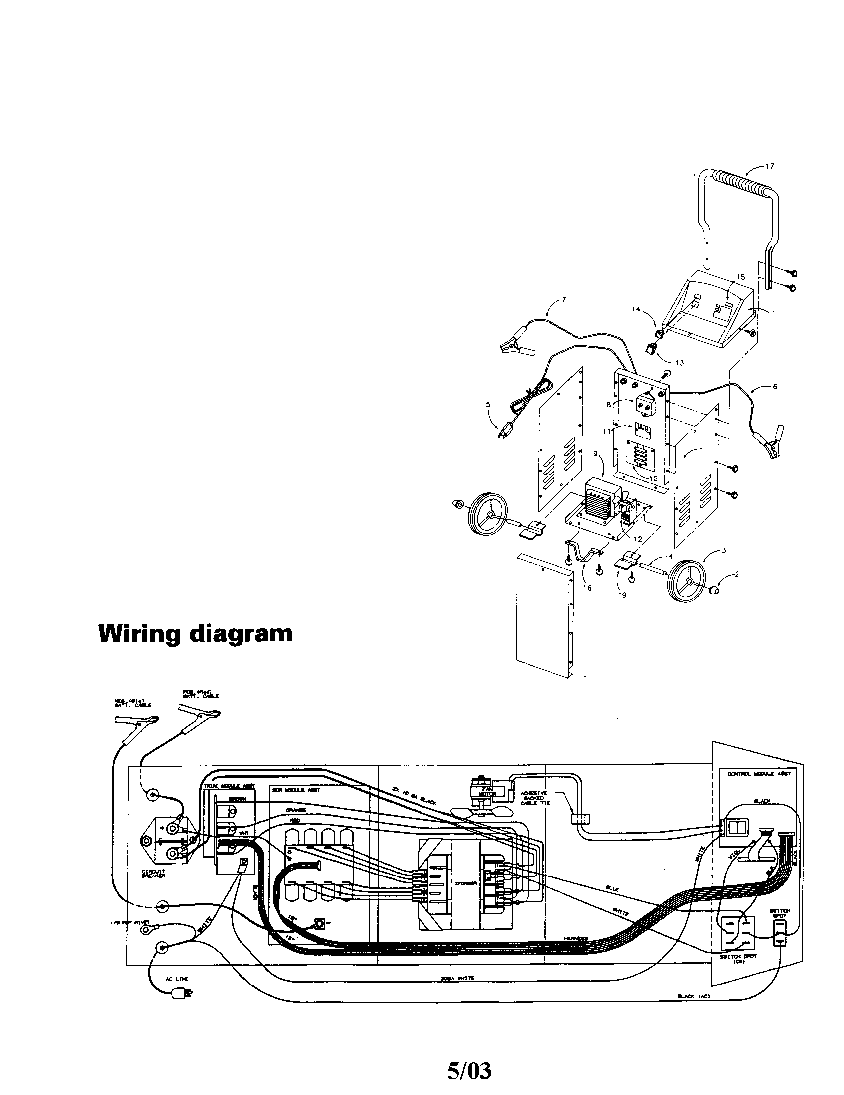 diehard battery charger model 28.71230 wiring diagram