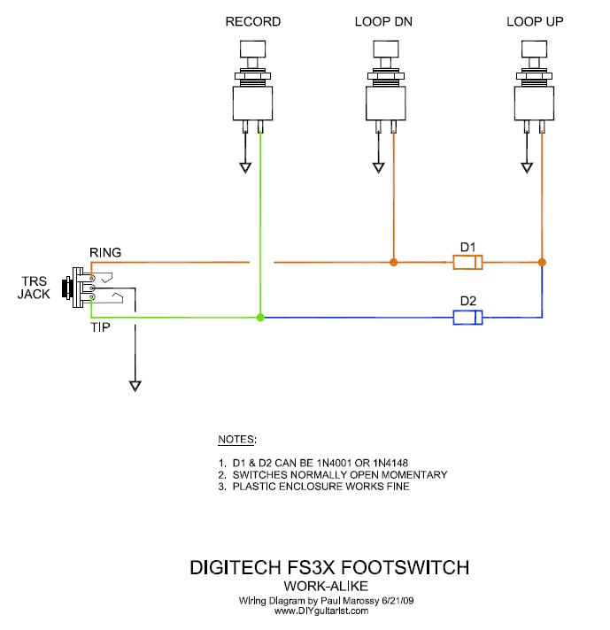 digitech fs3x wiring diagram