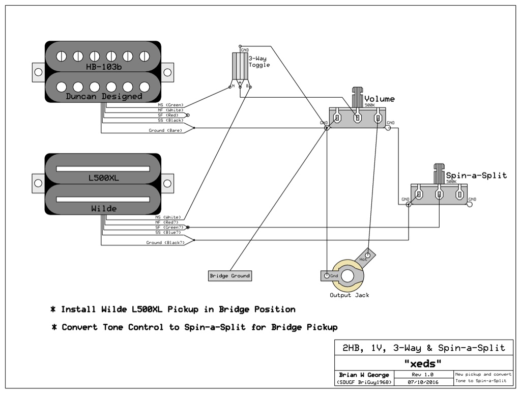 Dimarzio Cruiser Wiring Diagram - 2