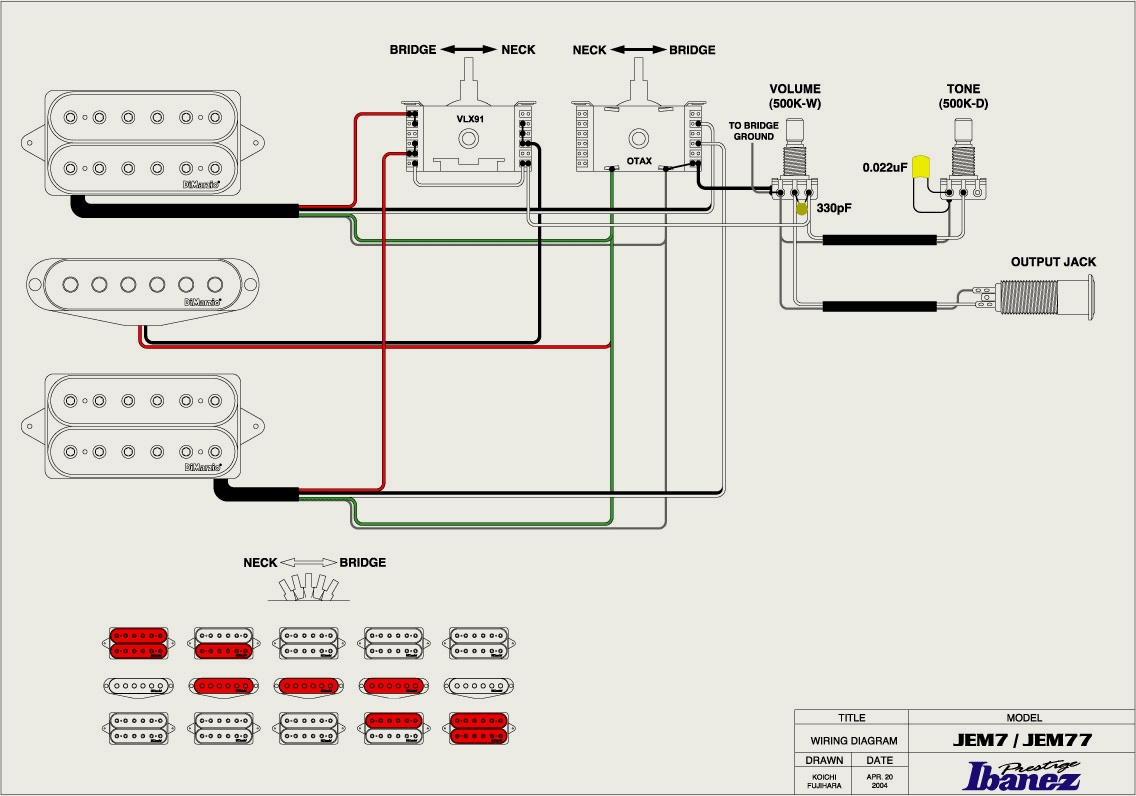 dimarzio wiring diagram hh