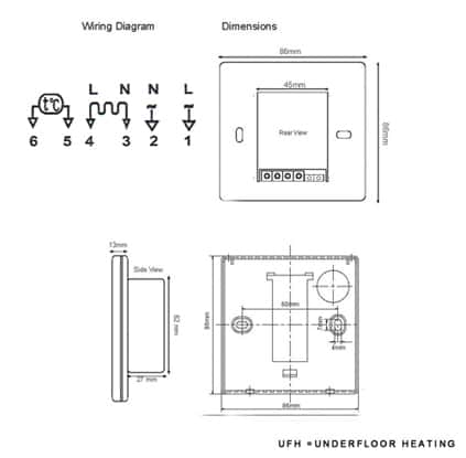 ditra heat thermostat wiring diagram