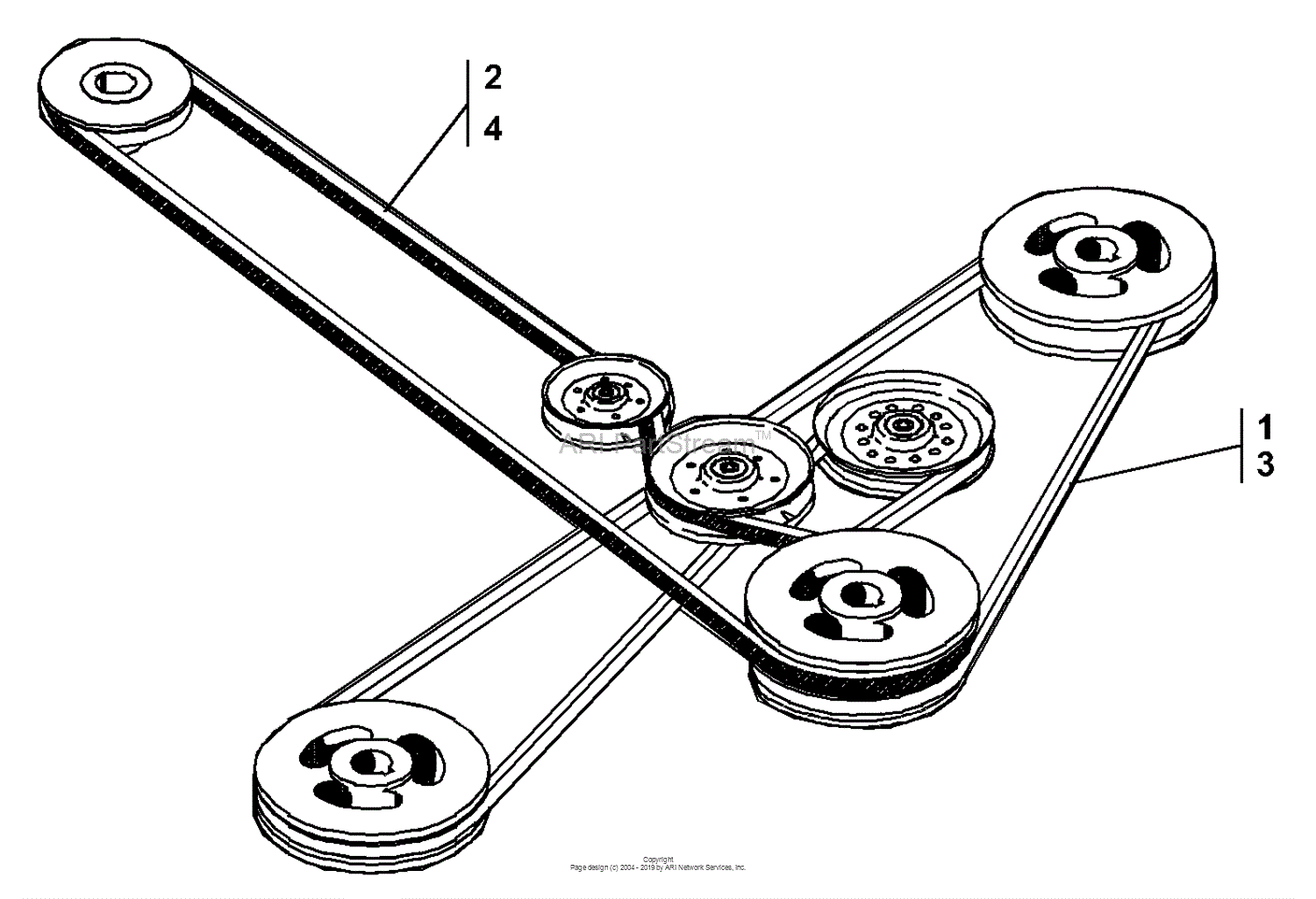 dixie chopper belts diagram