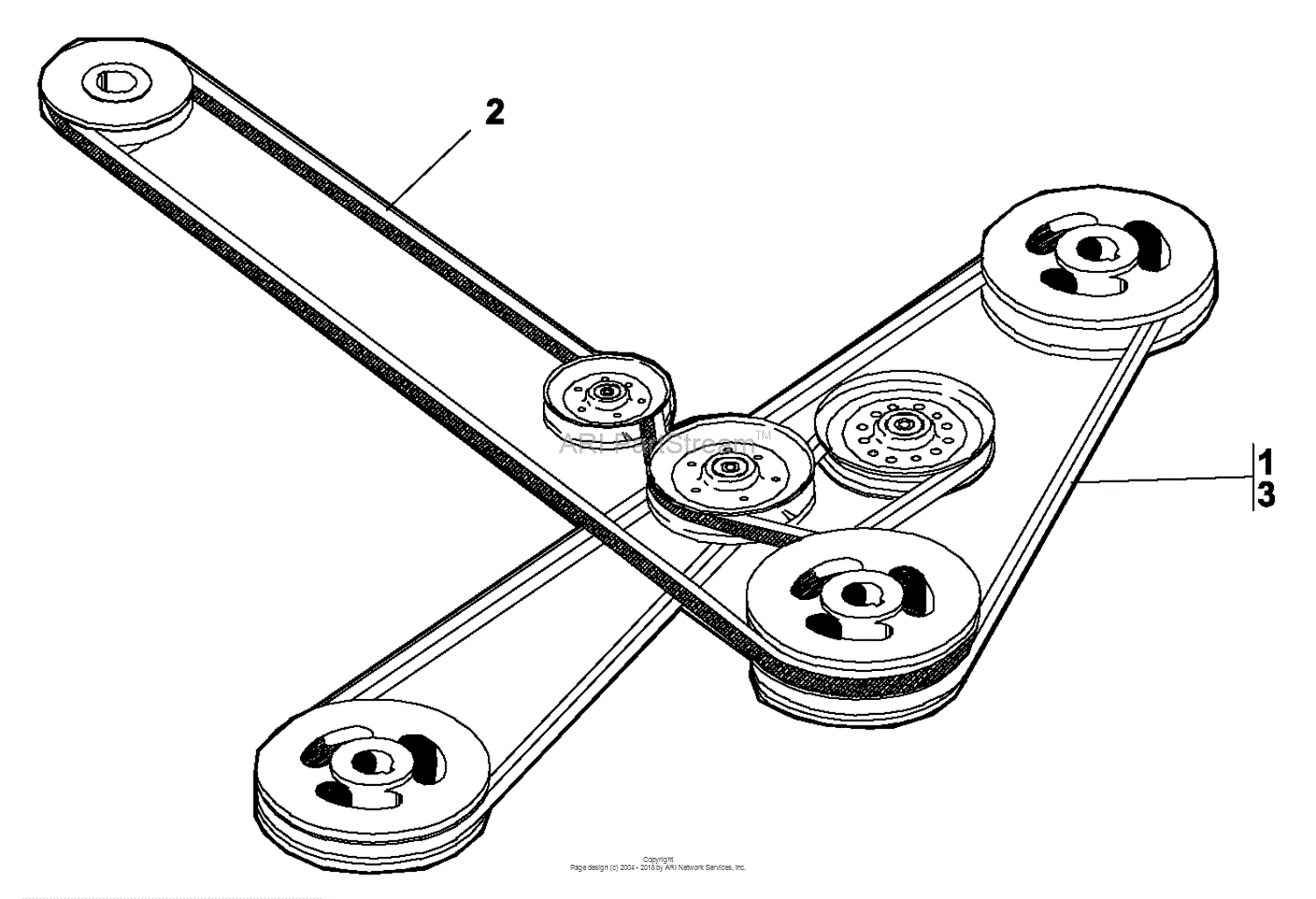 dixie chopper deck belt diagram