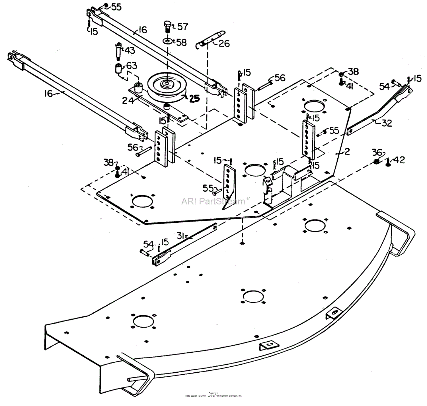 dixie chopper deck belt diagram