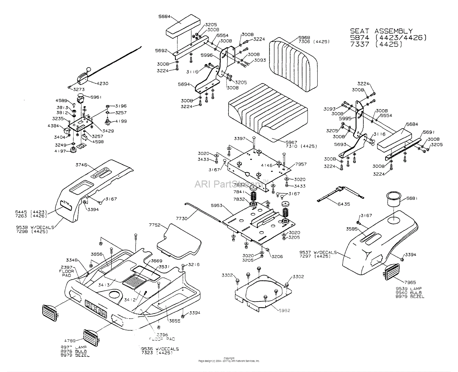 dixon 4423 wiring diagram