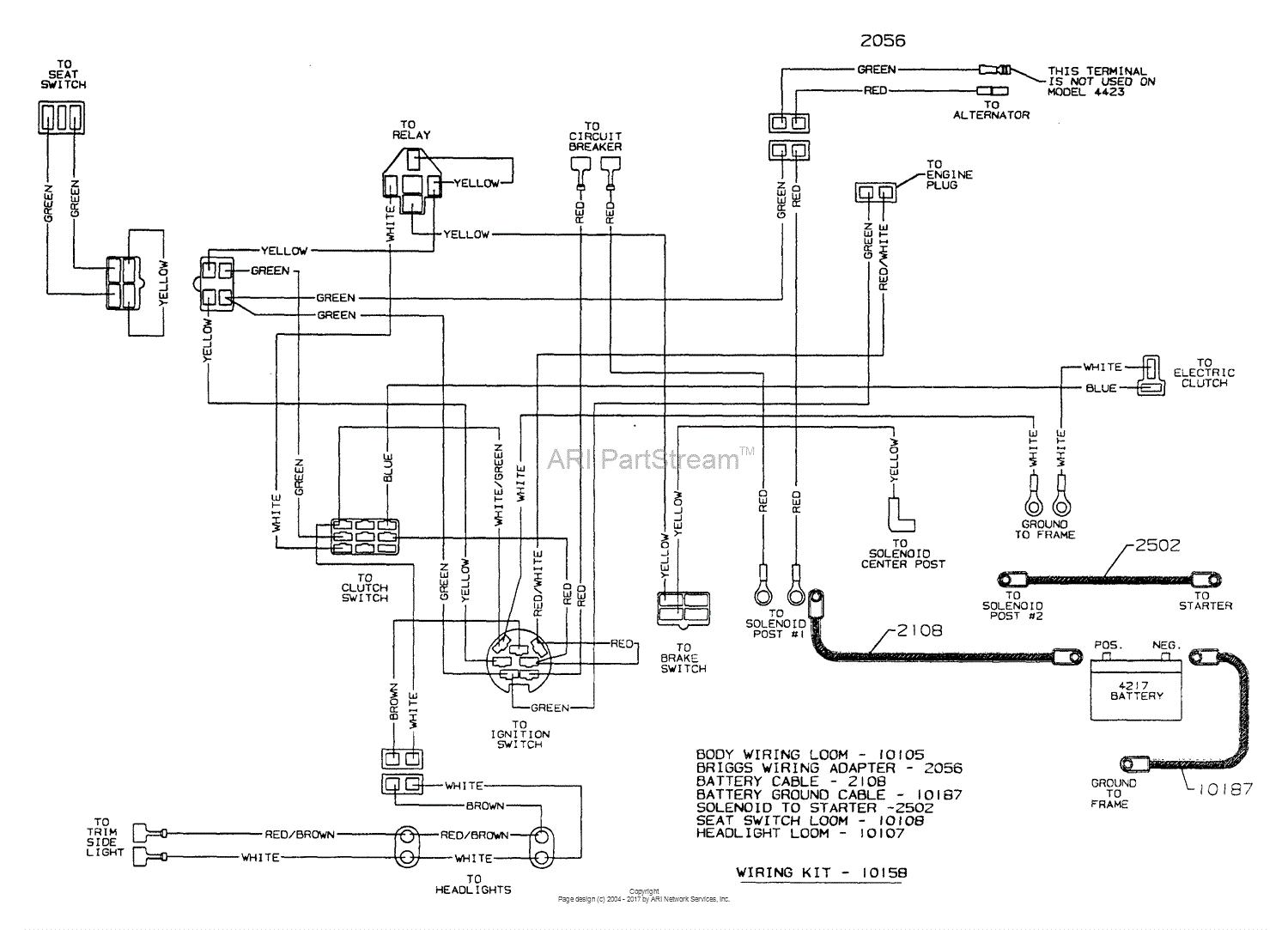 dixon 6601 wiring diagram