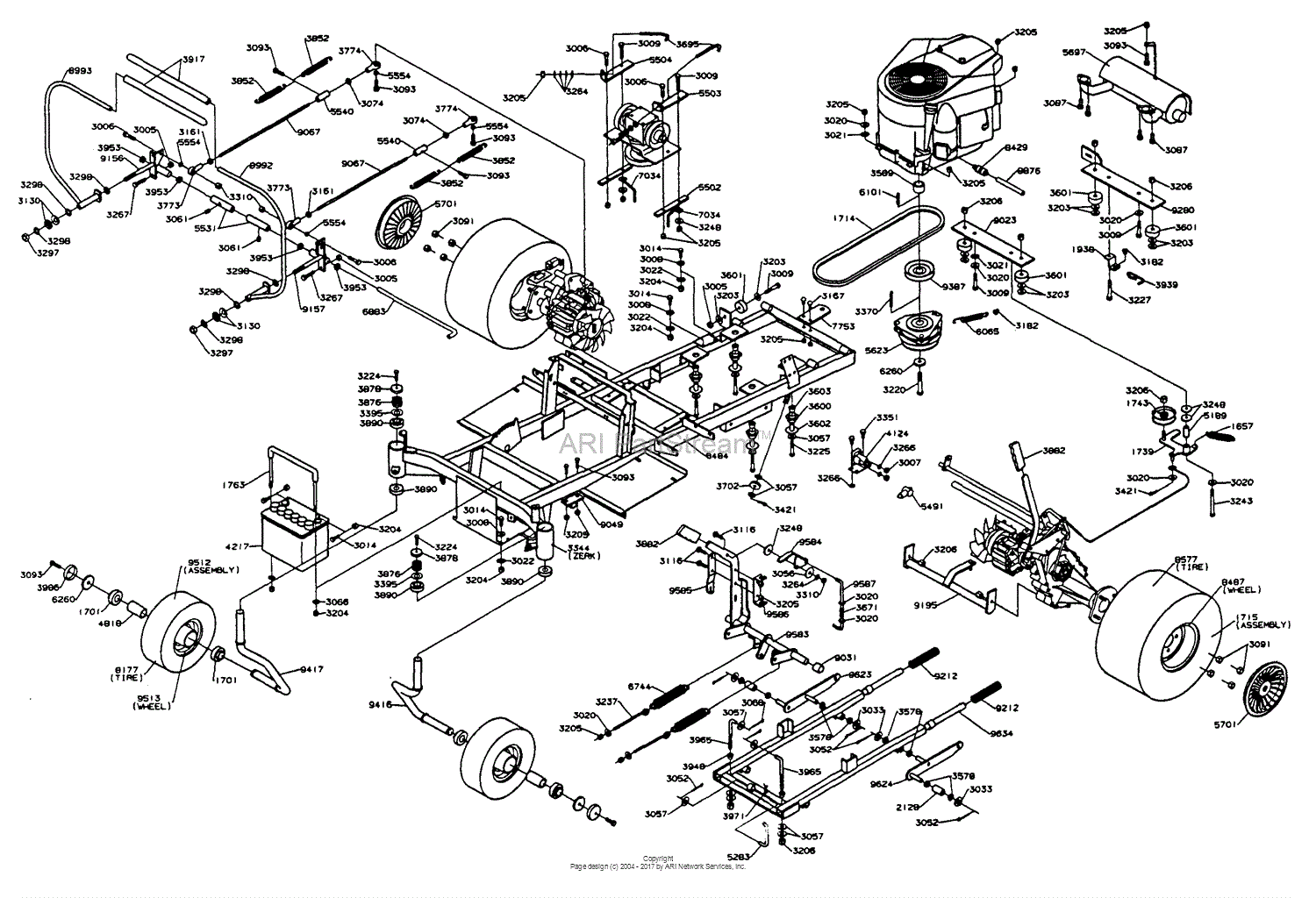 dixon mower belt diagram