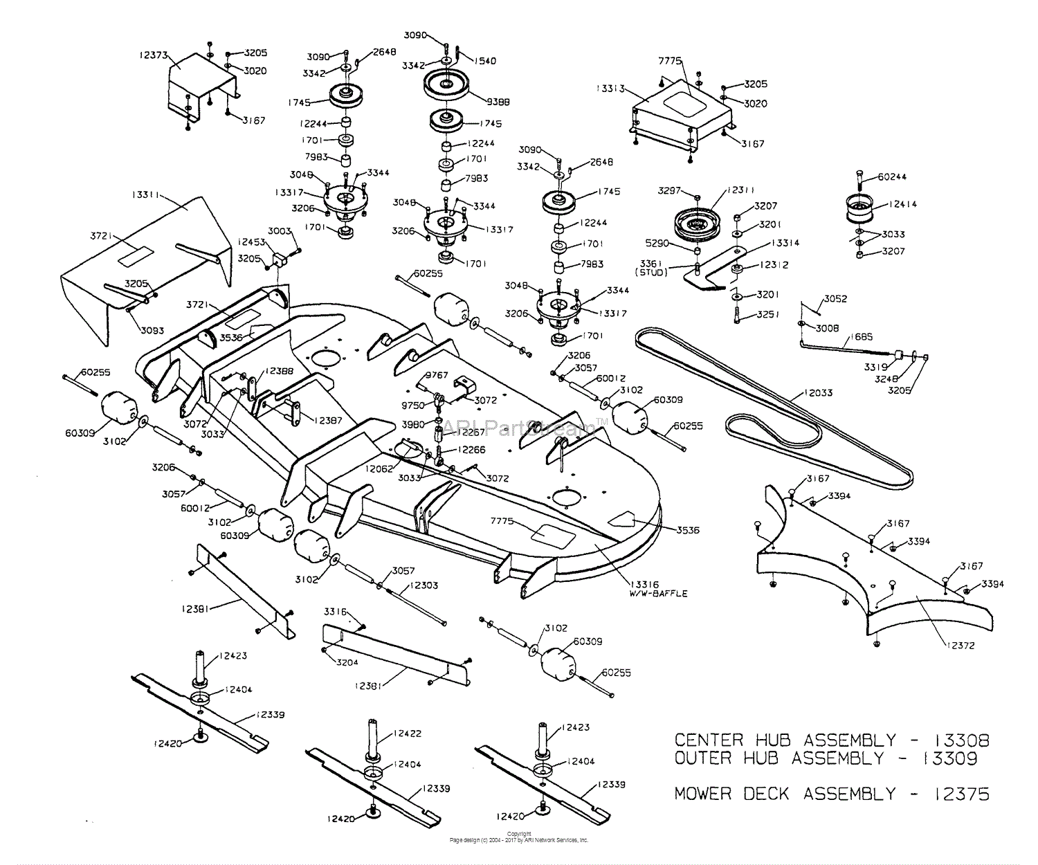 dixon mower belt diagram