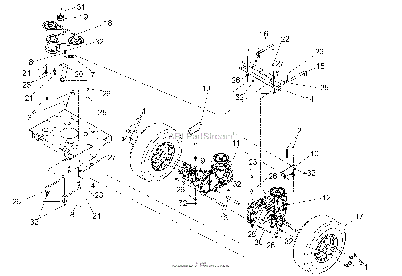 dixon ztr drive belt diagram