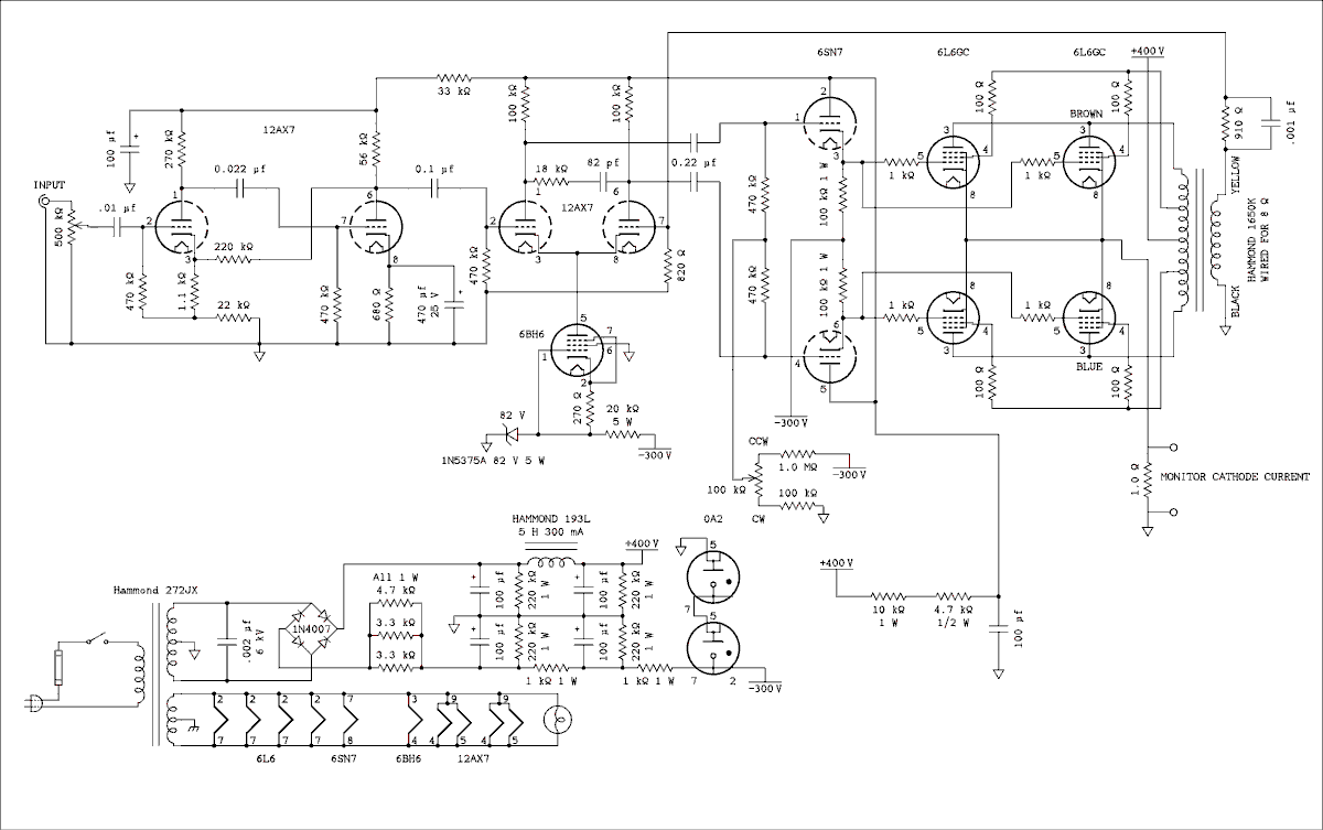 diy nf2 pp monoblock amp wiring diagram