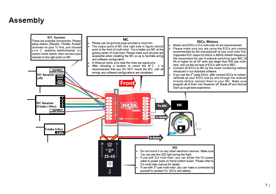 dji naza wiring diagram