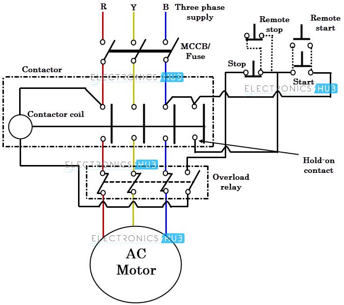 dol starter wiring diagram 3 phase pdf