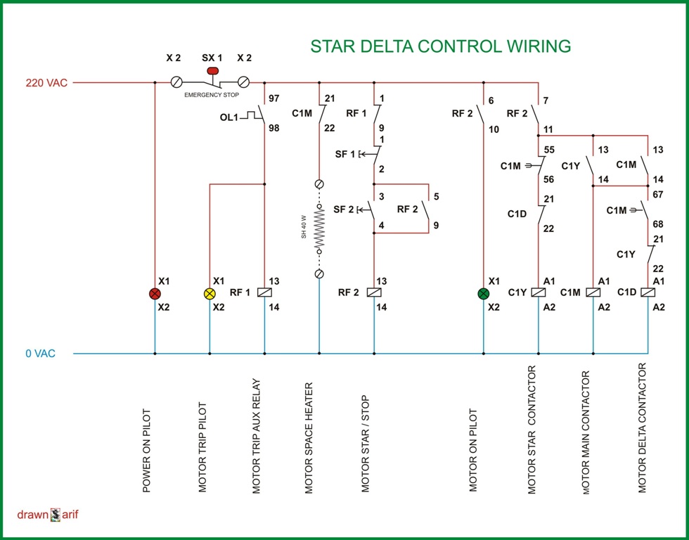 dol starter wiring diagram 3 phase pdf