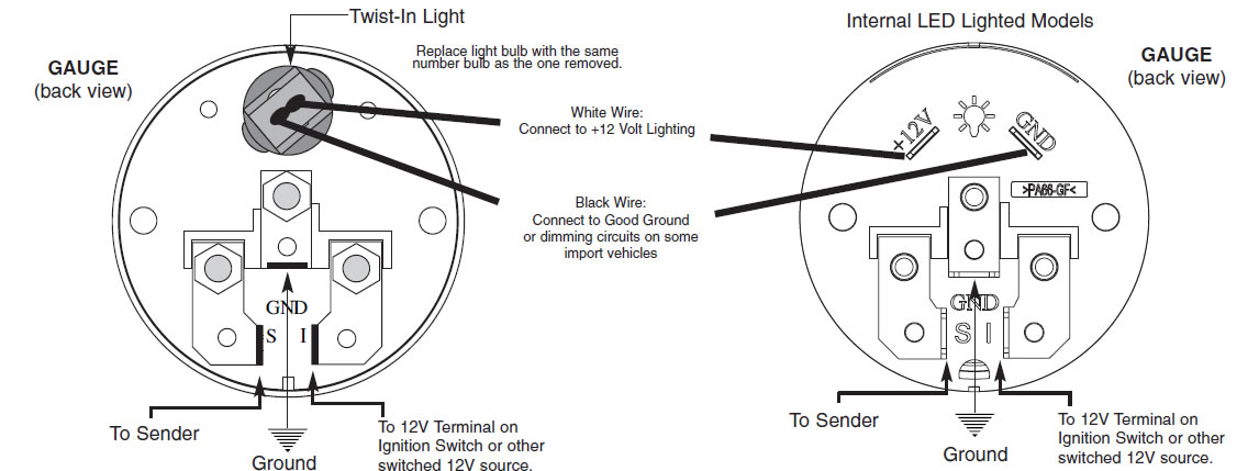 dolphin 3-3/8 electronic speedometer wiring diagram