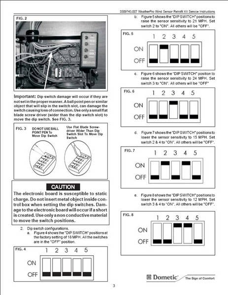 dometic power awning wind wiring diagram