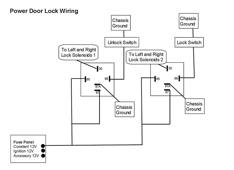 door popper relay wiring diagram