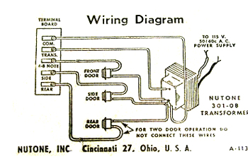 doorbell chime wiring diagram