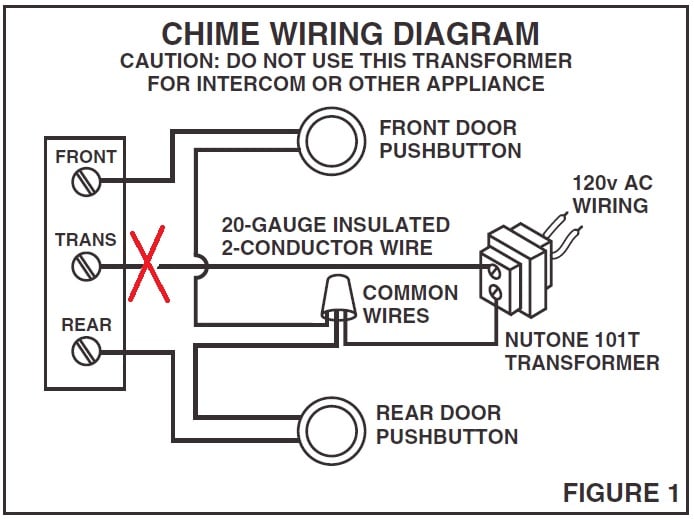 doorbell chime wiring diagram