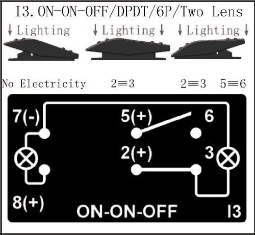 dorman 84944 8 pin rocker switch wiring diagram