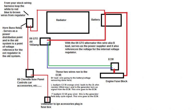 dr44g alternator wiring