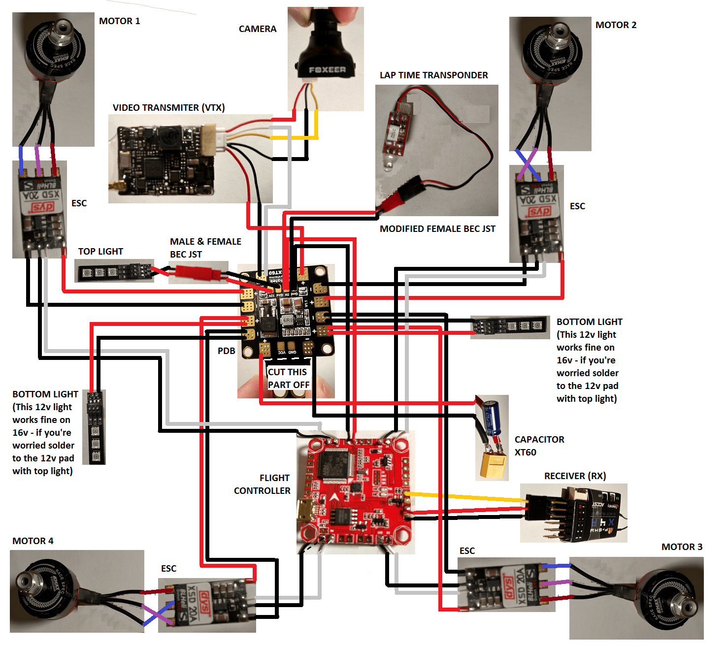 drone vtx wiring diagram