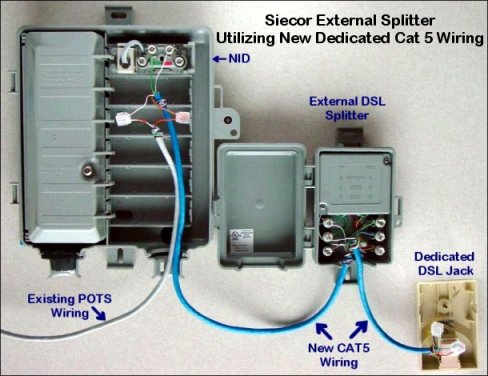 dsl pots splitter wiring diagram