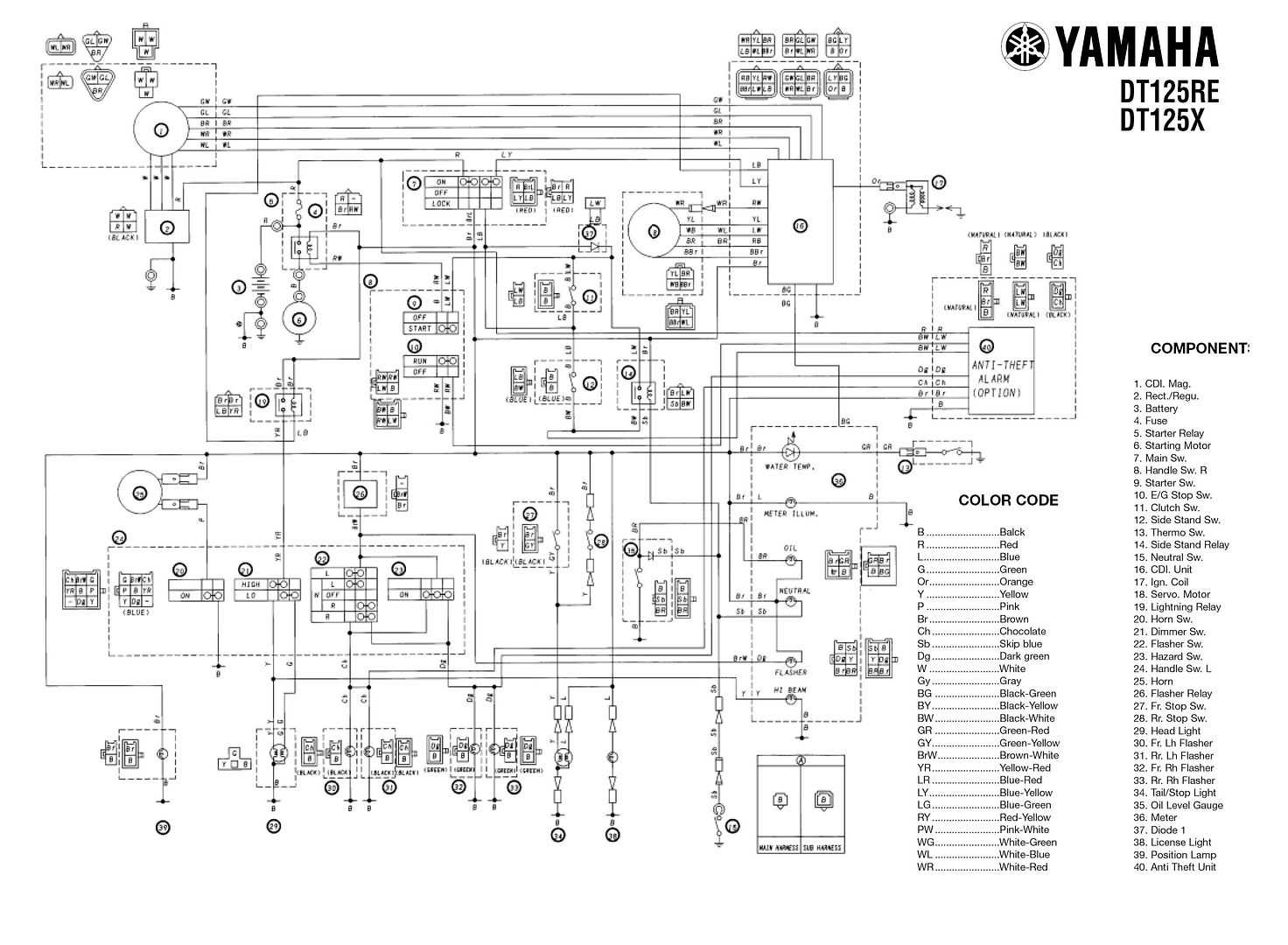 Dt125r Wiring Diagram