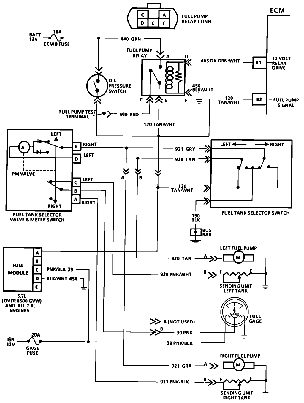 dual fuel tank wiring diagram 1991 chevy c30