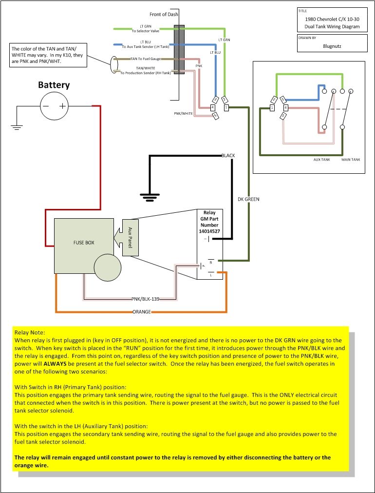 dual fuel tank wiring diagram 1991 chevy c30