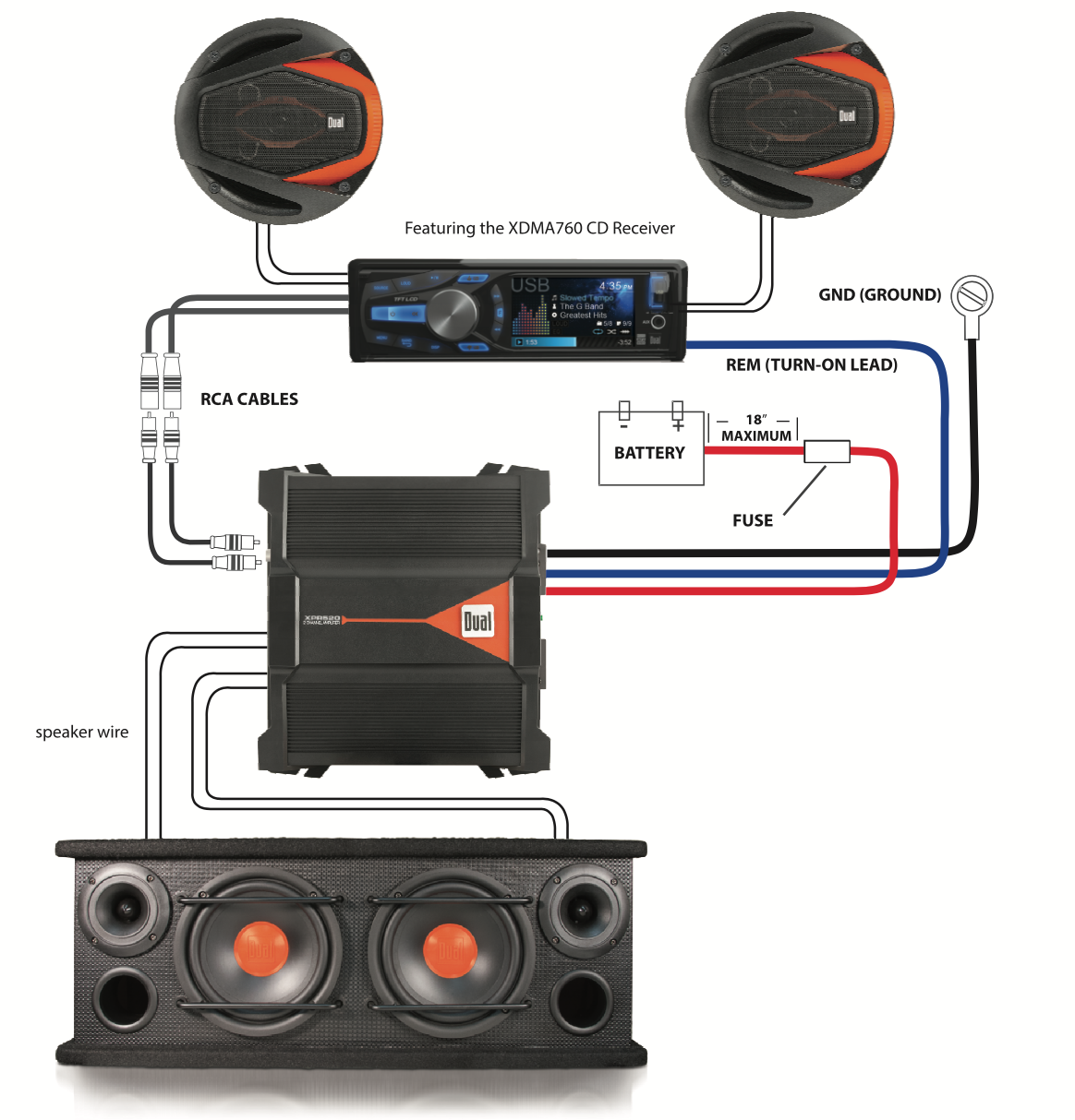 dual xdm260 wiring diagram