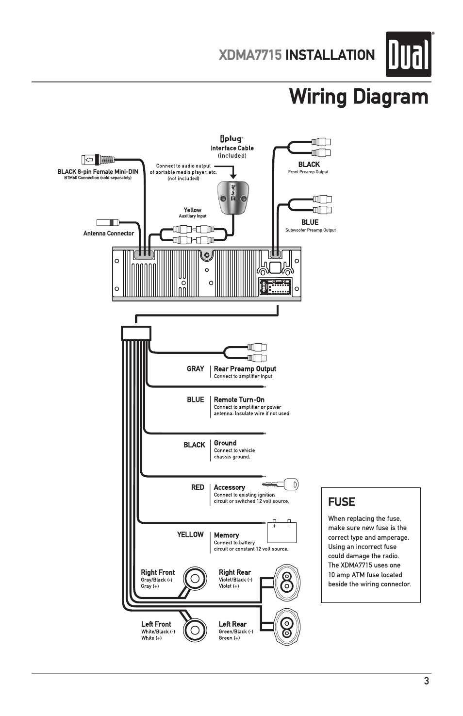 dual xr4110 wiring diagram