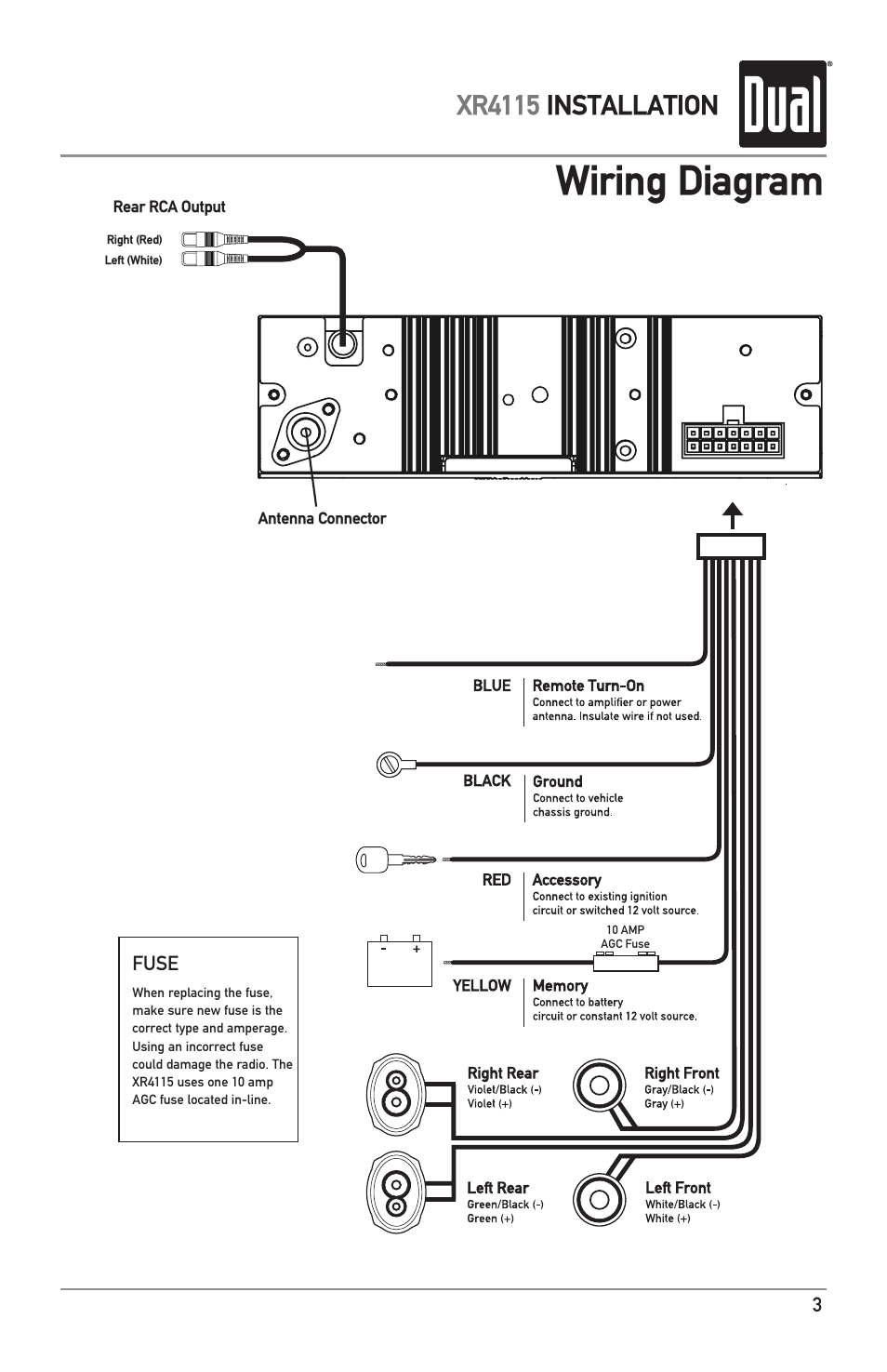 dual xr4115 wiring diagram