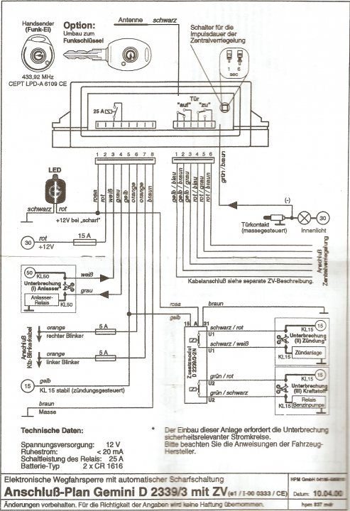 dynamco immobiliser wiring diagram